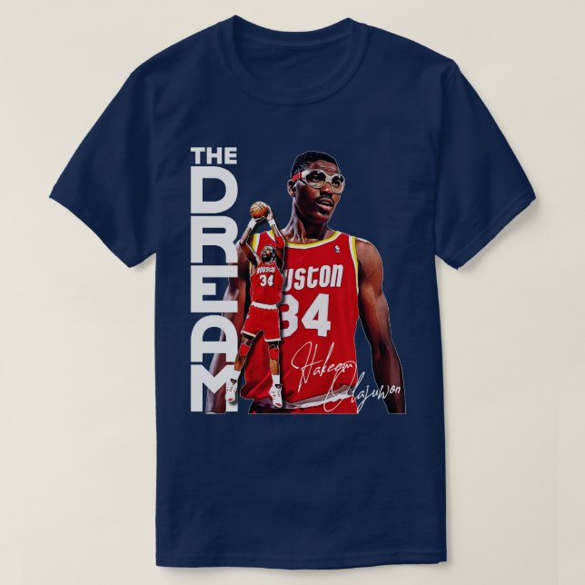 T-shirt Hakeem Le Rêve Olajuwon Fan Design (Design devant)