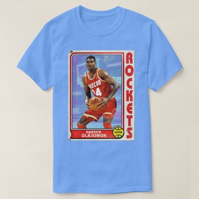 T-shirt Hakeem Olajuwon Retro Style 90s Trading d (Design devant)
