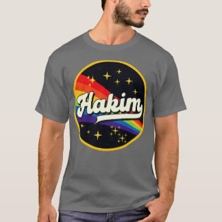 T-shirt Hakim Arc En Ciel Dans L'Espace Style Vintage