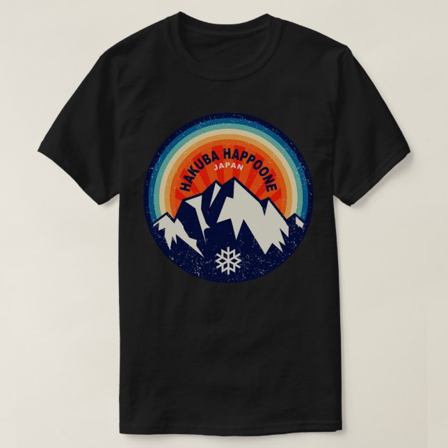 T-shirt Hakuba Happoone Winter Resort (Design devant)