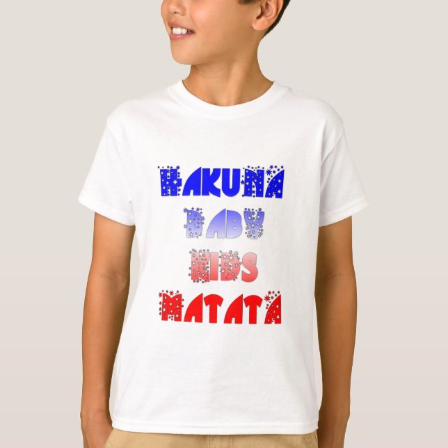 T-shirt Hakuna Matata Bébé & Enfants : Conception de coule (Devant)
