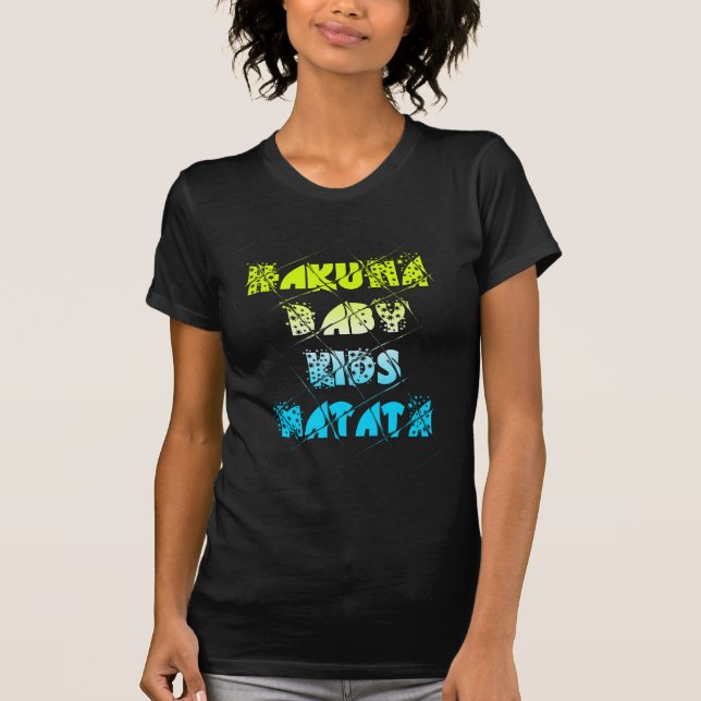 T-shirt Hakuna Matata Bébé Enfants Joyeuses Couleurs Art I (Devant)