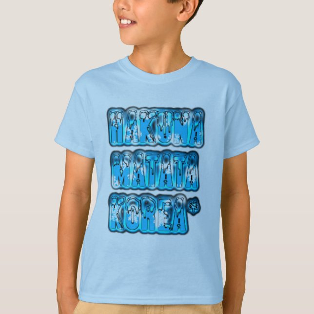 T-shirt Hakuna Matata Corée du Sud Art Imprimer/Graphique (Devant)