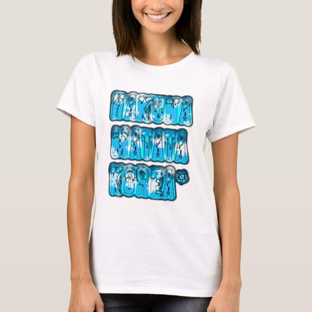 T-shirt Hakuna Matata Corée du Sud Art Imprimer/Graphique (Devant)