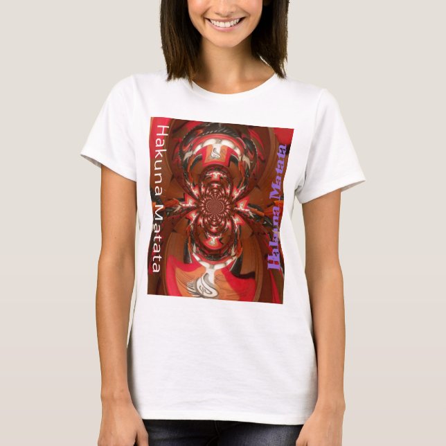 T-shirt Hakuna Matata Halloween Masque Kaleidoscope Abstra (Devant)