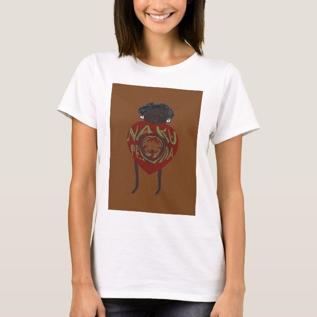T-shirt Hakuna Matata Je vous aime Nakupenda Kenya Swahili (Devant)