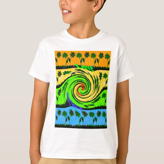 T-shirt Hakuna Matata Tsunami Amour Vague Couleurs.png (Devant)