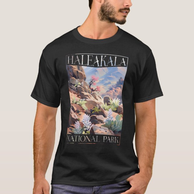T-shirt Haleakala National Park Maui Hawaii Nature Hiking (Devant)