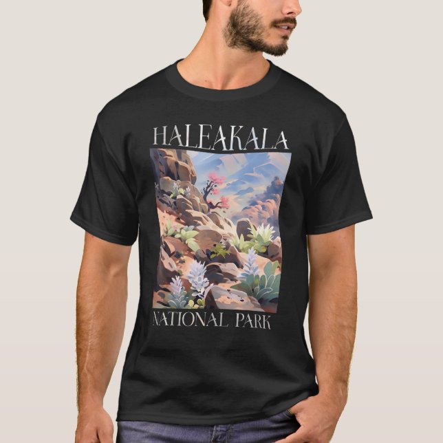 T-shirt Haleakala National Park Maui Hawaii Nature Randonn (Devant)