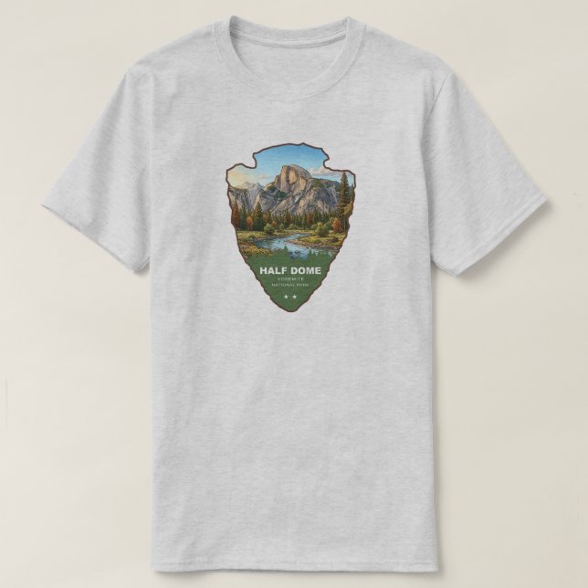 T-shirt Half Dome Parc national de Yosemite Arrowhead (Design devant)