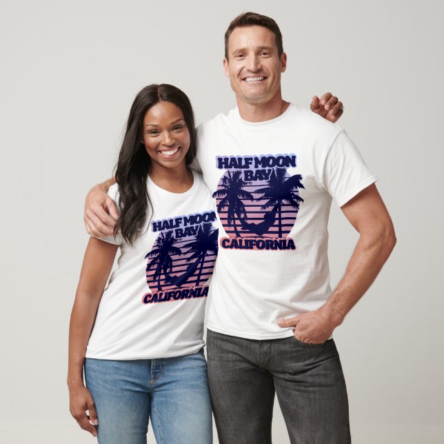 T-shirt Half Moon Bay Californie (Unisexe)