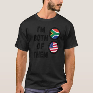 T-shirt Half South African & American South Africa Heritag