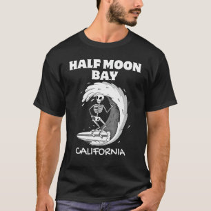 T-shirt HALFMOON BAY CALIFORNIA Surf Rétro Vague Vintage S