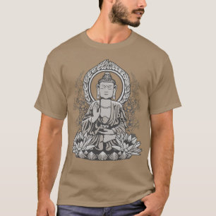 T-shirt Halftone du Bouddha Siddartha