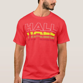 T-shirt Hall First Name Funny Vintage Sunset Hall retro