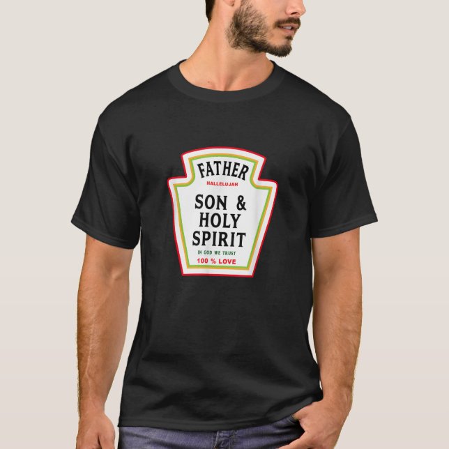 T-shirt Hallelujah Père Fils Saint Esprit Sainte Bible Des (Devant)