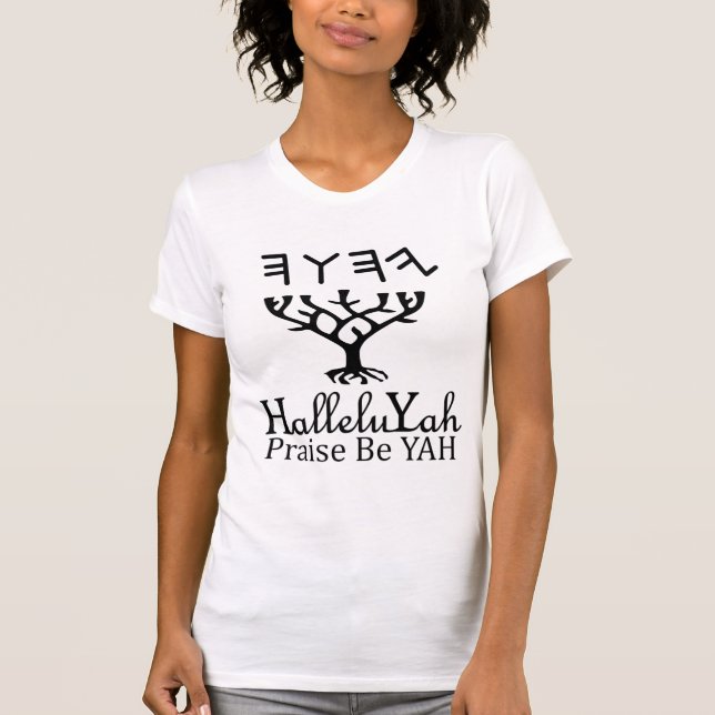 T-shirt HalleluYah Praise Be YAH (Devant)