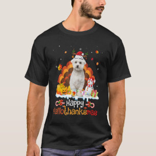 T-shirt HalloMerciMas Halloween Thanksgiving Noël Ma