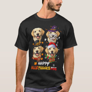 T-shirt Hallothanksmas de chien du Labrador Halloween Than