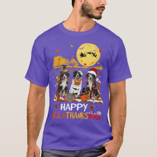 T-shirt Hallothanksmas De La Montagne Bernoise Halloween L