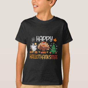 T-shirt Hallothanksmas Drôle Halloween Thanksgiving Christ