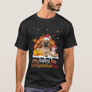 T-shirt Hallothanksmas Halloween Thanksgiving Noël Gr