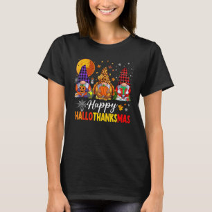 T-shirt Hallothanksmas heureux Mes Gnomies Famille Gnomes 