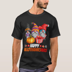 T-shirt Hallothanksmas heureux Mes Gnomies Famille Gnomes
