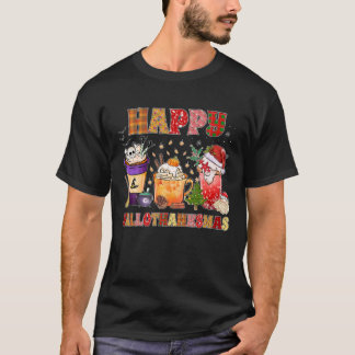 T-shirt Hallothanksmas Latte Halloween