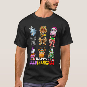 T-shirt Hallothanksmas Nœud Papillon Coquette Halloween Th