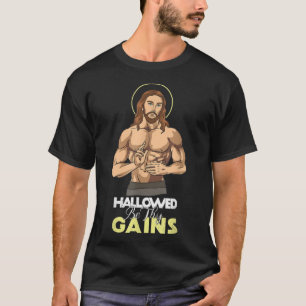 T-shirt Hallow Be Thains Jesus Poids Lifting entraînement