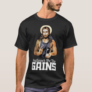 T-shirt Hallow Be Thains Jesus Poids Lifting entraînement