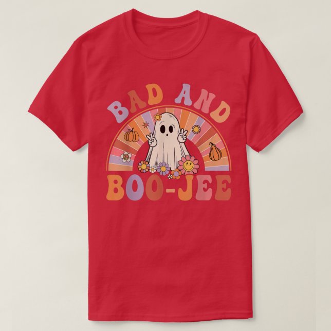 T-shirt Hallowee Florale De Boo-Jee Super Rétro (Design devant)