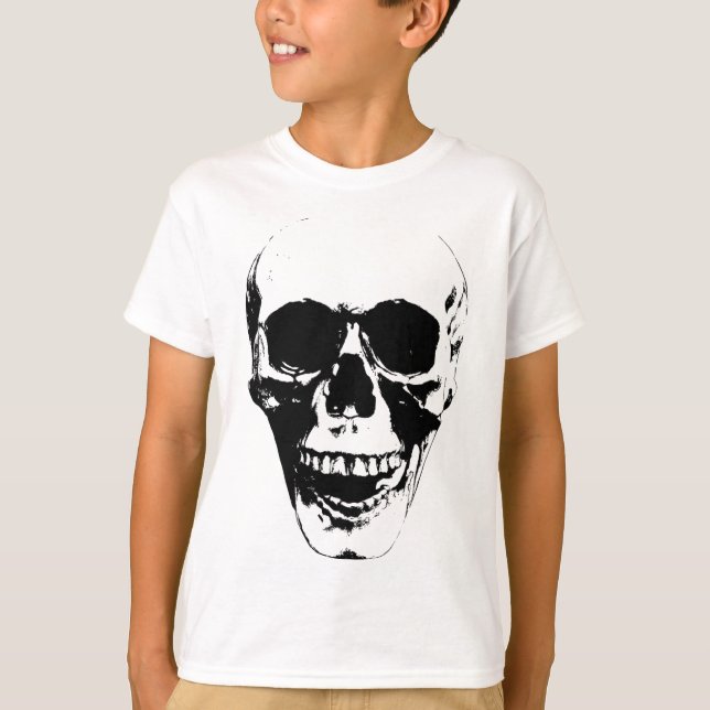T-shirt Hallowee graphique de roche de la silhouette du vi (Devant)