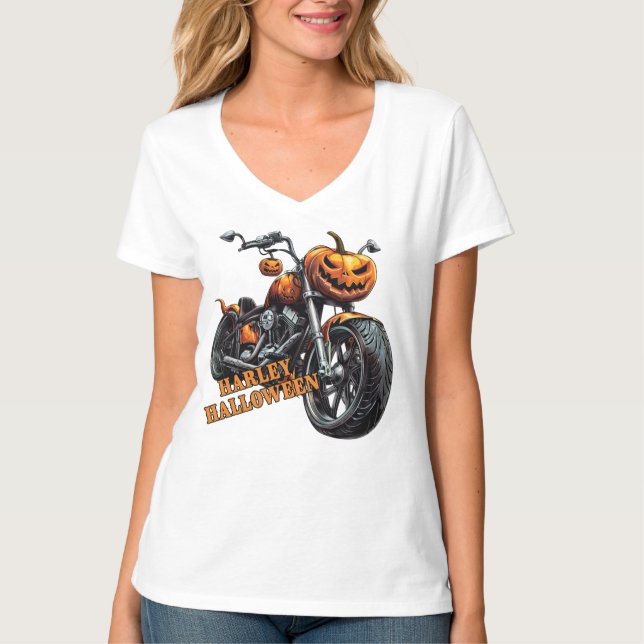 T-shirt Halloween2003 Harley-Davidson Softail Night Train  (Devant)