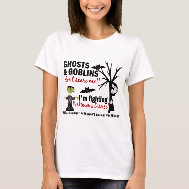T-shirt Halloween 1 guerrier de :maladie de Parkinson (Devant)