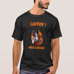 T-shirt Halloween 2022 Groupe d'avertissement de sorcière 