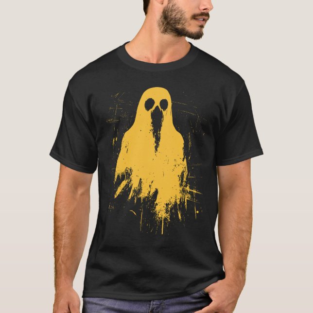 T-shirt Halloween 2024 Grunge Tendance Y2K moutarde (Devant)