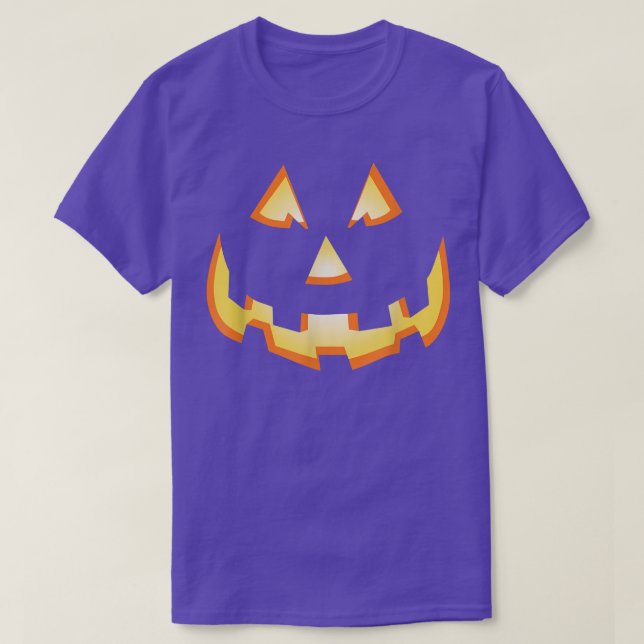 T-shirt Halloween 5728 de la face de Jacko'lantern (Design devant)