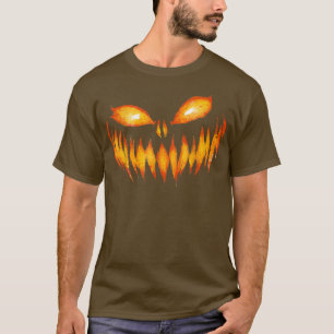 T-shirt Halloween à la tête de Citrouille sculpté de Jack-