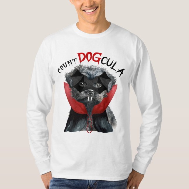 T-shirt Halloween Affenpinscher Funny Vampire Chien (Devant)