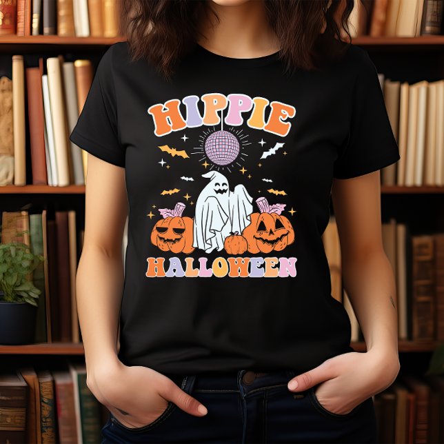 T-SHIRT HALLOWEEN AMUSANT DISCO GHOST HIPPIE HALLOWEEN (Créateur téléchargé)