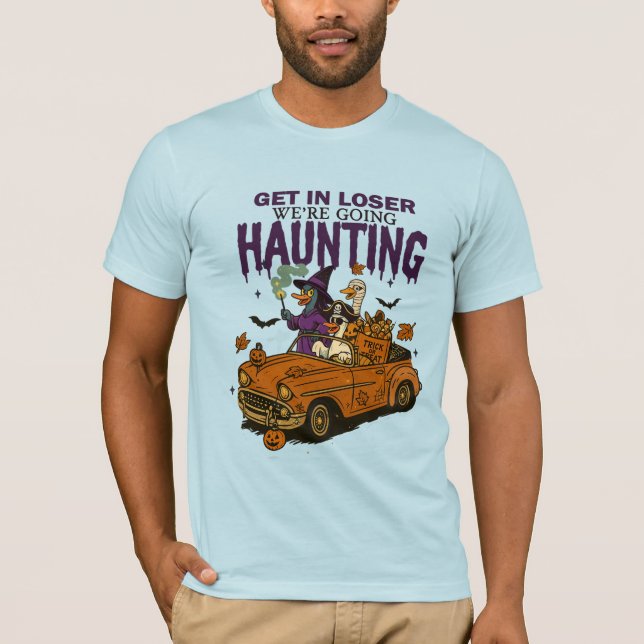 T-shirt Halloween amusant - Loser On va hanter (Devant)