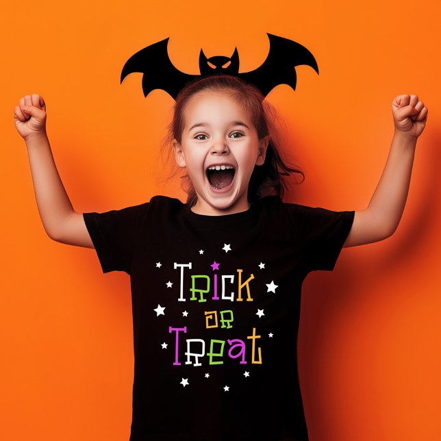 T-Shirt Halloween amusant tour ou régaler les étoiles (Halloween fun trick or treat stars T-Shirt)