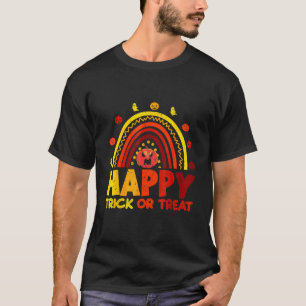 T-shirt Halloween Arc-en-ciel Joyeux Trick Or Treat Avec C
