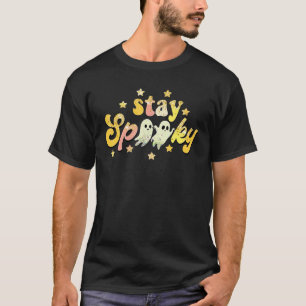 T-shirt Halloween Automne Rester Éffrayant Humour Automne