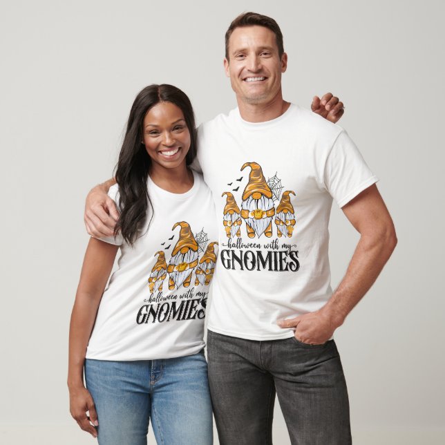 T-shirt Halloween avec mes gnomes - Halloween (Unisexe)