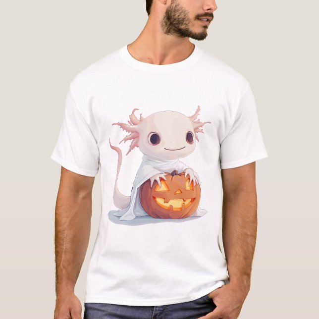T-shirt Halloween Axolotl (Devant)