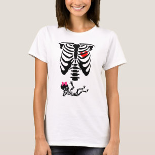T-shirt Halloween Baby Reveal Pregnant Maman Squelette