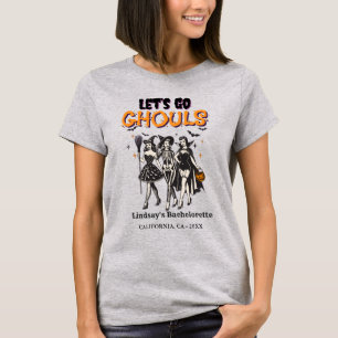 T-shirt Halloween Bachelorette allons au ghoul